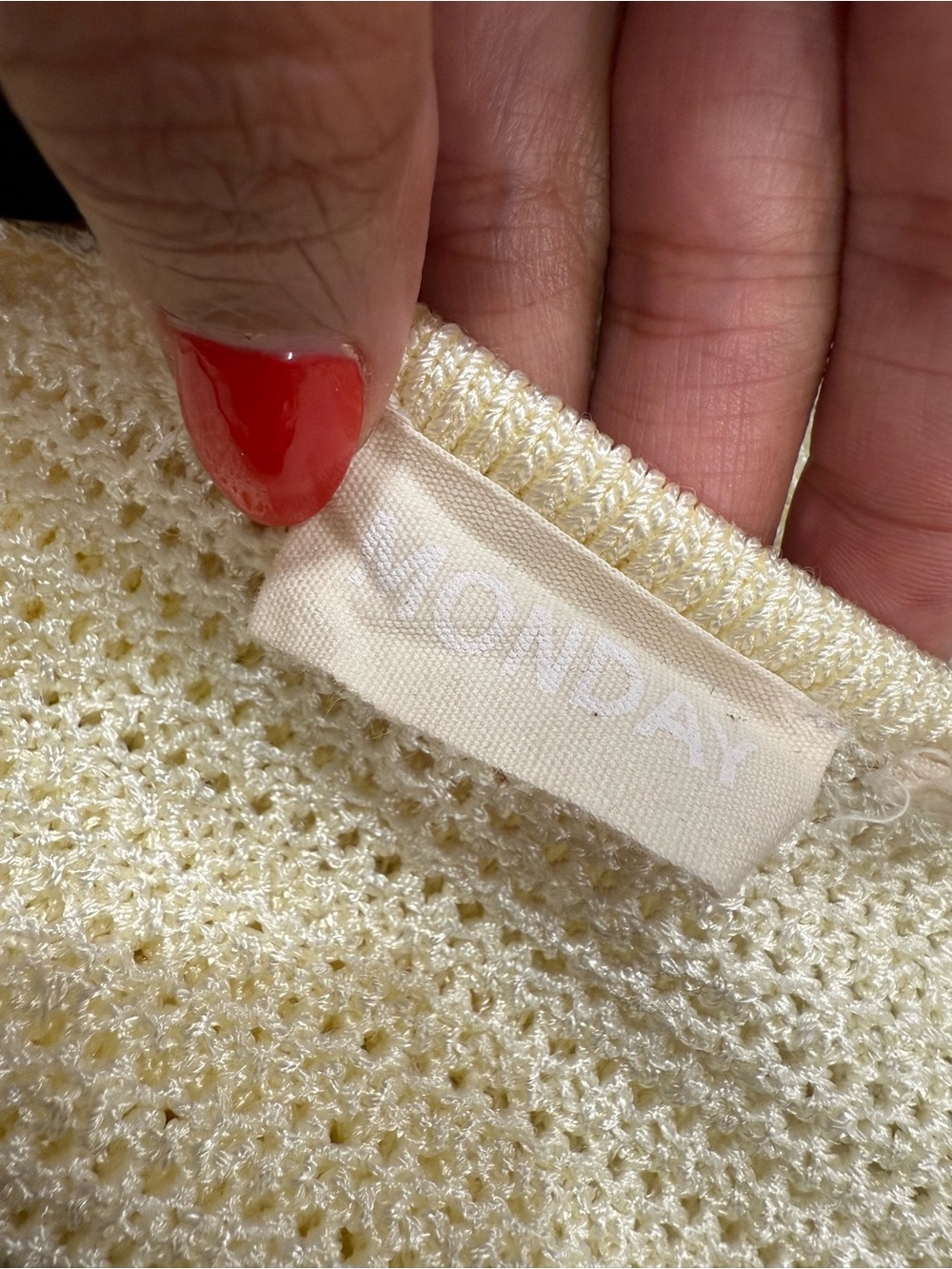 Monday Swimwear Montego Mini Dress - Ivory Shiny Treble Knit - Picture 4 of 4